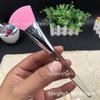 Nuevo cepillo para mascarilla de silicona con forma de abanico, mango transparente, silicona suave, brocha de maquillaje, se puede aplicar loción, crema, herramienta DIY, fabricantes