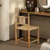 Silla de Comedor Vintage de Madera Maciza y Ratán Tejido, Silla Retro de Ratán de Paja para el Hogar, Casa de Huéspedes Sencilla, Cafetería, Silla de Ratán de Ocio con Respaldo