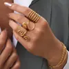 Anillo nicho alta gama lujo ligero ins empaque de joyería línea femenina diseño espiral joyería verano venta al por mayor transfronteriza