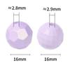 Nuevo Transfronterizo 16mm Facetado Acrílico con Cuentas Simple Colorido Cuentas Redondas Hecho a Mano DIY Pulsera Cuentas Sueltas Venta al por Mayor