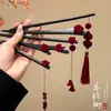 Horquilla Original Retro de Rosa y Sándalo Estilo Antiguo Dinastía Han Cheongsam Cabeza de Bola Diaria Nuevo Chinoiserie Accesorios para el Cabello