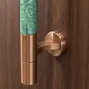 Nuevo Manija de Puerta Deslizante de Piedra de Acero Inoxidable Chino Manija de Puerta de Vidrio de Centro Comercial Manija de Puerta Doble de Hotel de Lujo