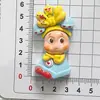 Accesorios de resina DIY de dibujos animados, figuras de estrellas lindas grandes y pequeñas, decoraciones de series de juguetes de moda, imanes para refrigerador, llaveros