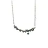 Collar de Flor de Circonita Ultra Brillante para Mujer, Estilo de Lujo Ligero de Nicho Exquisito para Otoño e Invierno, Cadena para Clavícula de Accesorio de Alta Gama