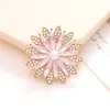 Acessórios Criativos Novos para Joias DIY Acessórios de Girassol Marquise Cravejados com Diamantes de Alta Qualidade Liga de Zinco Pedra Preciosa Cristal Flor
