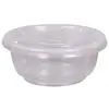 Tazón Desechable de Plástico Redondo Sin Tapa 360 Hogareño Comercial Lonchera Tazón de Plástico con Tapa Tazón Redondo Caja de Empaque para Polvo de Hielo