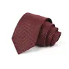 Gravata Masculina para Negócios, Banquete, Uso Casual, Gravata de Luxo, Estampa Jacquard de Seda Poliéster, Logo Bordado, Atacado Personalizado