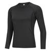 Ropa de yoga 2023 manga larga cuello redondo camiseta base Versátil diario corte ajustado adelgazante para correr entrenamiento ropa de ejercicio