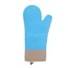 Guantes Largos Antiescaldaduras para Cocina de Venta Caliente Transfronterizos, Guantes de Silicona para Hornear Resistentes a Altas Temperaturas para Microondas y Horno, Guantes de Silicona Aislantes del Calor para Horno
