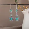 Pendientes Redondos Bohemios Transfronterizos, Pendientes Huecos Europeos y Americanos de Estilo Étnico, Joyería de Palacio Retro Personalizada, Diseño de Nicho