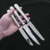 Cuchillo, Tenedor y Cuchara de Acero Inoxidable, Cuchillo, Tenedor y Cuchara para Filete de Hotel, Cuchara y Tenedor para Postre de Restaurante, Juego de Cubiertos Occidentales con Patrón Creativo para el Hogar