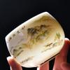 Taza Maestra de Porcelana Blanca con Textura Similar al Jade, Taza de Té de Cerámica, Taza de Té Kung Fu Jianzhan, Taza Especial para Preparar Té