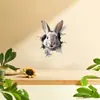 Adesivos de Parede de Coelho Fofo, Adesivos Infantis para Pintores, Adesivos Decorativos para Múltiplas Cenas, Adesivos de Parede para Quarto Infantil, Adesivos Convenientes