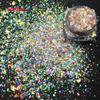 4 Cores Internet Celebridades Explosões Venda Quente Dream Color Hexágono Sequins Irregulares Misturado com Glitter Pó Nail Art Makeup Gel Drops