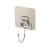 Gancho Grande con Adhesivo Fuerte, Sin Taladro, Gancho Pegajoso Transparente para Cocina y Baño, Fuerte Capacidad de Carga, Gancho de Ventosa Montado en Pared sin Dejar Rastro