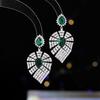 Moda Europea y Americana Exquisitos Aretes de Diseño Nicho Geométrico Aguja de Plata s925 Elegantes Simples Vestido Banquete Aretes Combinables