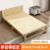 Cama dobrável para cochilo, cama de solteiro 1,5m simples uso doméstico adulto madeira maciça painel de fibra cama de cochilo, aluguel duplo 1,1m cama pequena
