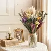 Ramo de Flores Secas, Hierba de la Pampa Más Vendida de Amazon, Juncia, Gypsophila, Flores Secas Serie Rosa, Regalo para el Día de San Valentín Chino y Navidad