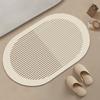 Alfombrilla simple para baño y WC, absorbente de agua y fácil de secar, para entrada y puerta, alfombrilla anti-manchas y antideslizante para baño, alfombrilla de tierra de diatomeas para suelo