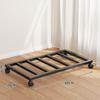 Estante para Flores de Pie para Sala de Estar Estante de Almacenamiento Móvil Bandeja Estante para Flores Subestructura Soporte de Rueda Universal Estante de Almacenamiento para Balcón
