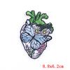 Parches Bordados de Corazón Punk Transfronterizos Personalizados con Piedras Preciosas Bordado por Computadora Ropa de Mezclilla Pantalones Parches Decorativos DIY