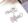Accesorios para joyería DIY chapado en cobre oro real 18k serie oceánica colgantes pequeños delfín estrella de mar tortuga pulsera collar colgante
