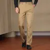Calça Casual Masculina de Alta Qualidade 2026 Outono Novo Estilo Elástica Reta Solta Calça Social para Meia-idade Calça Longa Venda por Atacado