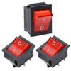 Interruptor Tipo Barco de Suministro Kcd4 Interruptor de Alimentación Mecánico de Cuatro Patas con Luz 6 Pines Kcd4 Interruptor Basculante Barco