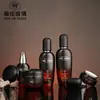 Set Cosmético de Botella de Vidrio en Stock: Botella de Crema de 30g, Botellas de Tónico, Loción y Esencia de 100ml/120ml