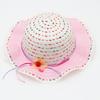 Chapéu de Palha Infantil para Meninas, Chapéu de Sol de Desenho Animado para Exterior, Chapéu de Praia, Chapéu de Proteção Solar de Verão, Respirável para Crianças Pequenas