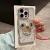 Espejo con Cabeza de Mickey de Diamantes Adecuado para Teléfono Móvil Apple 17Promax Iphone16Pro Funda para Teléfono con Diamantes Tachonada de Estrellas