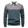 Suéter de cuello polo de manga larga transfronterizo de primavera 2025 para hombre, suéter informal de comercio exterior de alta calidad y talla europea para hombre