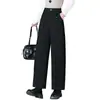 Pantalones de Pierna Ancha Versátiles de Mezcla de Lana, Nuevo Otoño 2026, Estilo Sencillo para el Trabajo, Pantalones de Pierna Ancha Fáciles de Combinar