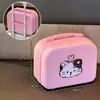 Caja de Maquillaje Original Cat de 14 pulgadas de Gran Capacidad para Mujer, Nueva, Ligera, Portátil, para Viaje, Almacenamiento de Skincare, Maleta Pequeña