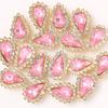 Sementes de melão transfronteiriças gota de água flor dupla costurada à mão broca com furos girassol disco broca arco acessórios para o cabelo DIY acessórios artesanais