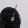 Colgante de Acero Inoxidable con Forma de Cono Apuntado Diseño de Pareja Aretes Piercing para Hélice Auricular Aretes de Estrella de Cuatro Puntas Cinco Puntas para Mujer