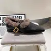 Sapatos Femininos Mary Jane Estilo Coreano Bico Quadrado Cabelo Cacheado Mais Veludo 2026 Inverno Novo Tira com Fivela Única Mocassins Peludos de Salto Baixo Quente