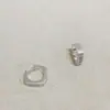 Populares Aretes de Metal con Letras Mate Estilo Ins Aretes de Moda Europeos y Americanos Elegantes de Gama Alta Aretes Aretes