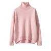 Suéter de Cashmere Casual Estilo Coreano Preguiçoso para Mulheres, Top Suéter de Tricô de Cashmere Grosso Pesado Solto, Versátil para Usar por Cima