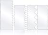 4 raspadores de acrílico transparente para tartas, peine decorativo, herramientas de cocina para hornear