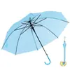 Guarda-chuva Transparente, Guarda-chuva de Chuva Transparente, Cabo Reto, Cabo Longo, Branco Transparente, Guarda-chuva de 8 Varetas, Guarda-chuva Fosco, Guarda-chuva com Logo Personalizado
