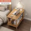 Mesa de noche moderna simple Gabinete pequeño de noche para dormitorio Organizador de almacenamiento de noche Uso en habitación de alquiler Mesa de noche simple