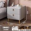 Mesita de noche Hogar Moderna Lujo Ligero Dormitorio Estante Pequeño de Almacenamiento Almacenamiento Multifuncional Tablero de Roca Mesita de Noche