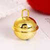 3CM Golden Big Hole Bell DIY Chaveiro Coleira para Animais de Estimação Sino Redondo Decoração de Natal Pingente de Sino de Ferro