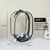 Bolsa de Paseo para Bebé de 10 cm, 15 cm, 20 cm, Bolsa Transparente de PVC, Exhibición de Muñeca de Algodón, Bolsa para Cosméticos, Bolsa a Prueba de Polvo para Bebé