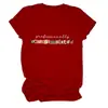 Camiseta feminina redonda de manga curta, estilosa e divertida, para Amazon, Wish e lojas independentes