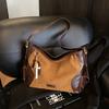 Bolsa Feminina de Camurça 2025 Nova Outono e Inverno Versátil Bolsa Transversal Bolsa de Ombro Grande Capacidade Bolsa Tote para Trabalho
