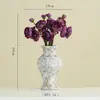 Vaso de Cerâmica Manchado Estilo Wabi-Sabi de Shumen Pacote de Arranjo de Flores Artificiais para Sala de Estar de Casa Utensílios de Flores Decorativos Retrô