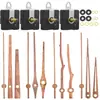 Movimiento de reloj silencioso DIY en stock transfronterizo, eje largo, segundero continuo, movimiento para reloj de pared, 4 tipos de manecillas de madera de nogal, movimiento de reloj