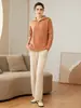 Suéter de cachemira para mujer, 100% cachemira pura, con solapa y cremallera, grueso, suelto, adelgazante, para otoño e invierno, recién llegado, ropa exterior.